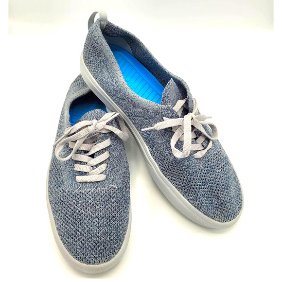 People Footwear Other - People Footwear Stanley Knit Gray Canvas Lace-Up Casual Sneakers Men's Size 13